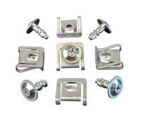5x Set Metall Befestigung Unterfahrschutz Unterboden Motorschutz ClipsKlammer Schrauben 8D0805960 51718218323 | CL-0348+CL-0346