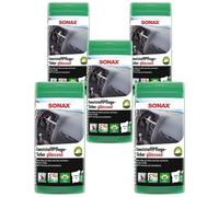 5x SONAX KunststoffPflegeTücher glänzend Box Feuchte Tücher Innenraum