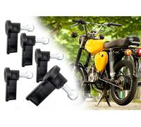 5x Zündschlüssel Schlüssel Zündung Set in Schwarz für Simson DUO KR51/2 Schwalbe, S50, S51, S70