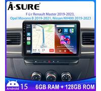 6+128G Für Renault Master III Movano B Nissan NV400 Apple Carplay Autoradio Navi
