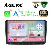 6+128GB Android 15 Autoradio CarPlay DAB+Navi für VW Touran Golf 5 6 Passat Polo