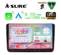 6+128GB Android 15 Autoradio GPS Navi + Kam für VW Touran Golf 5 6 Passat Polo