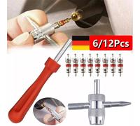 6/12x Reifen Ventil Auszieher Basis Schnellentferner Reifen Reparatur Werkzeug,