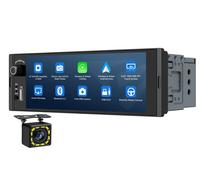 6,36" IPS 1DIN Autoradio Kabellos CarPlay Android Auto Bluetooth RDS USB GPS AUX