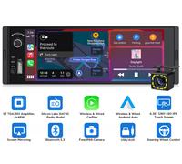 6,36" IPS 1DIN Autoradio X3U Wireless CarPlay Android Auto BT5.3 RDS inkl Kamera