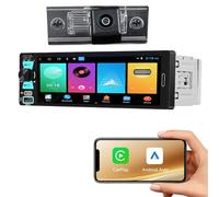6.5 Zoll AHD Auto Radio Carplay/Android Autospieler GPS Navi Navigation Autoradio Mit Tasten, WiFi-FM-RDS-SWC Radio Freisprechen Canbus, Für Audi A2 8Z0 Concert Chorus CD Player 2001-2005 (Mit Kamera)