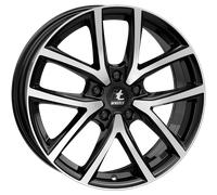 itWheels Mira gloss black polished 6.5x16" ET45 LK5 114.3 ML 70.1 Alufelgen 1...