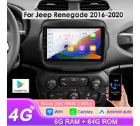6+64GB Octa Core Android 14 Autoradio GPS für Jeep Renegade 2015-2020 BT5.0 DSP