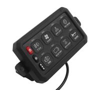 6-8-12 Gang Schalttafel mit App-Steuerung, Gang Schalttafel, Schalttafel mit einstellbarer Helligkeit und Lichtfarben für 12V-24V Autos, LKWs, Geländewagen, Boote (8-Gang-Schalttafel)