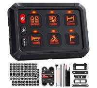 6/8/12Gang LED Auto Schalttafel Schalter Panel Kit 12V/24V Schalter box Ein/Aus