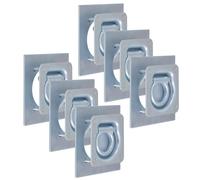 vidaXL Zurrösen für Anhänger 6 Stk. Verzinkter Stahl 2000 kg