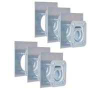 vidaXL Zurrösen für Anhänger 6 Stk. Verzinkter Stahl 2000 kg