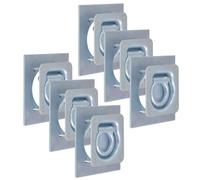 vidaXL Zurrösen für Anhänger 6 Stk. Verzinkter Stahl 2000 kg