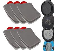 6 Ersatz Metallplättchen mit Klebepad passend für OOONO CO-Driver NO2, P-DISC NO1 und NO2 Auto elektronische Parkscheibe Blitzerwarner Halterung Ersatzteile Parkuhr Magnet selbstklebend