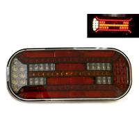 6 Funktions LED Rückleuchte mit dynamischem Blinker 12V 24V E9 rechts für LKW