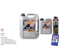 6 Liter LIQUI MOLY Motoröl Set Top Tec 4200 5W-30 Öl-Schlamm-Spülung