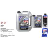 6 Liter Original Liqui Moly Set MoS2 Leichtlauf 10W-40 Pro-Line Motorspülung