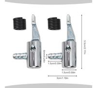 6 mm Reifenfüller-Pumpen-Adapter, 12-teiliges Steckerset für verschiedene Fahrzeuge (2 Stück)