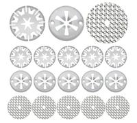 6 Sets Hitzeschutzplatte Reparatursatz für Auto, 30mm Klemmscheiben Hitzeschutzblech, 52mm Reparaturbleche, Hitzeschild Schutzplatten Reparatursatz, Kompatibel mit VW Skoda N90335004 6715468