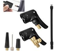 6 Stück Adapter Französisches Ventil, Adapter Autoventil Hebelstecker Messing, Fahrradventil Adapter Set, Reifenventil Kompressor Adapter Fahrrad für Auto, Fahrräder, Motorräder, Auto Reifen Air Chuck