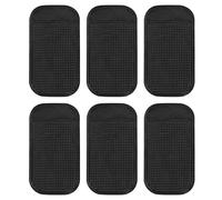 6 Stück Auto Armaturenbrett Anti Rutsch Matten, rutschfeste Anti Rutsch Pads für Handy, Schlüssel, Münzen & Brille, Wiederverwendbare Auto Antirutschmatte als Ablage Auto 14×8 cm