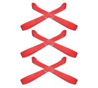 6 Stück Motorrad-Spanngurte mit weicher Schlaufe, 1,5 mm, strapazierfähige