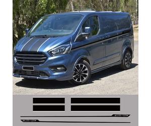 6 Teile/Los Auto Motorhaube Seite Hecktür Aufkleber, für Ford Transit Tourneo Custom Camper Van Sport Vinyl Aufkleber Tuning Auto Zubehör