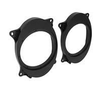 6 X 9 auf 6,5 Lautsprecher-Adapter, 6 X 9 Lautsprecher-Adapter, Schwarzes ABS, 2 Stück 6,5 Zoll Schwarze Tür-Lautsprecher-Adapter-Abstandshalter mit 2 Kabelbaum-Ersatz für Levin