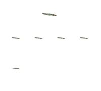 6 x Glühkerze BOSCH für DAEWOO, MERCEDES-BENZ, PUCH, SSANGYONG 124