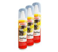 6 x SONAX Tiefenpfleger glänzend 300ml, Kunststoff Pflege Reiniger Gummi