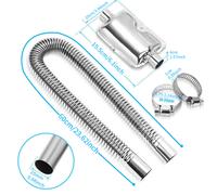 60/300cm Abgasrohr Abgasschlauch φ25mm Diesel Standheizung Schalldämpfer Auspuff