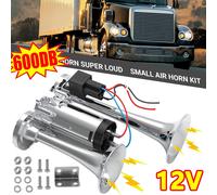 600DB 12V Elektrisch Hupe Lufthorn Laut Horn Auto LKW Drucklufthupe Lautsprecher
