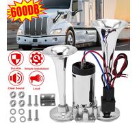 600DB 12V Super Laut Autohupe Doppelrohr Horn Auto Lufthorn LKW Autolautsprecher