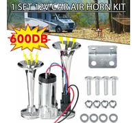 600DB 12V Super Laute Dual Trompete Auto Air Horn Kit SUV LKW Zug Lautsprecher
