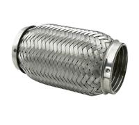 Ø 60mm / 2,375" Edelstahl Flexrohr mit Interlock Abgasanlage Auspuff 150mm