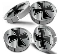 60mm / 55mm Universal Nabenkappen Felgendeckel Nabendeckel Iron Cross