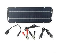 60W 12V Solarpanel, Tragbares wasserdichtes Batterieladegerät-Kit Monokristalline Solarzellen Ladegerät Autobatterie Maintainer für Wohnwagen Auto Van Boot Kit, Erhaltungsladegerät Autobatterie