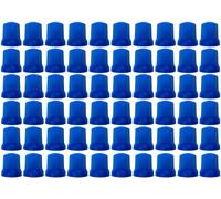 60x Blau Radmutterkappen Schutz Abdeckung Ø32 mm für hohe Schrauben für LKW