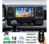 64G Android 14 CarPlay Autoradio GPS Navi WIFI BT Für VW T6 Transporter Multivan