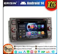 64GB Android 14 Autoradio GPS Navi Ford Focus C/S-Max Galaxy Transit Mondeo Kuga
