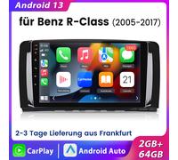64GB Car Stereo Radio CarPlay Android 14 GPS for Mercedes Benz R-W251 R320 R350