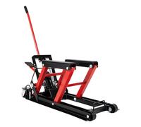 680kg Tragkraft Hydraulischer Motorradheber Mit Gummierte Auflage | Einstellbare 115-365 Mm Montagebock Motorradlift, Mobile Motorradheber,Motorradständer Für Garagen Und Werkstätten