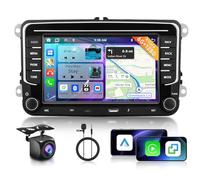 6G+128G 8-Core,Podofo 7" Autoradio Bluetooth Für VW Golf 5 6 Polo Passat Skoda Touran Tiguan Seat,Carplay Android Auto,WiFi GPS Navi RDS/FM DSP,Android 15 Radio 2 din mit AHD Rückfahrkamera