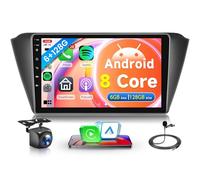 6G+128G 8 Core Wireless Carplay Android Autoradio für Skoda Fabia 3 III 2015-2019 9 Zoll Touchscreen Autoradio mit Android Auto GPS Navi WiFi Mirror Link Bluetooth FM/RDS/DSP EQ/USB/SWC Rückfahrkamera