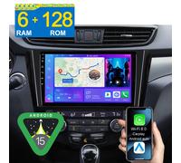 6G+128G Autoradio Android15 CarPlay GPS Für Nissan X Trail Qashqai J11 2014-2018
