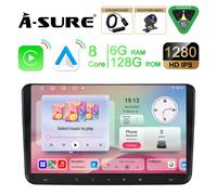 6GB+128GB Android 15 Autoradio DAB+ Kam Navi für VW Touran Golf 5 6 Passat Polo