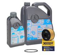 6L ORIGINAL Motoröl Öl 5W30 MB 229.51 + HENGST Ölfilter für MERCEDES-BENZ M282