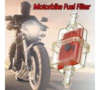 6mm Benzinfilter Für Moped Roller Rasenmäher 6mm Benzinfilter | Rote Ausführung, 6mm Anschluss, verhindert Rost im Vergaser, für Quad und für atv geeignet
