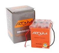 6N4-2A Atom Gel Motorradbatterie 6V 4Ah-Kawasaki KE 100 1976 - 2001