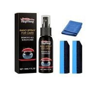 6PCS Quick Effect Coating Agent Set for Car, KierscEU Hochschutz-Auto-Beschichtungsspray inkl. 2 Mikrofasertuch & 2 Schwamm, Autos Kratzer Entferner